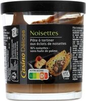 Noisettes Fine pâte à tartiner aux éclats de noisettes sans huile de palme