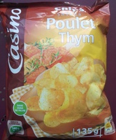 Chips saveur poulet thym