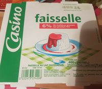 Faisselle 6% de matières grasses sur produit fini