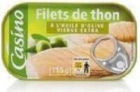 Filets de thon à l'huile d'olive vierge extra
