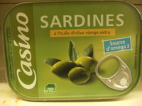 Sardines a l'huile d'olive vierge extra