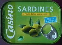 Sardines a l'huile d'olive vierge extra