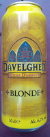 Davelghem Bière d'Abbaye Blonde