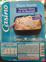 Poisson blanc riz basmati petits légumes à la crème