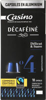 Capsules de café Espresso Décaféiné