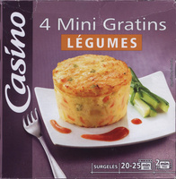 4 Mini Gratins Légumes
