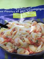 Conchiglies au poulet et aux champignons