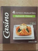 4 paniers feuilletés épinards chèvre