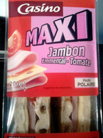 Sandwich Jambon Emmental Tomate Pain Polaire Maxi