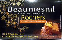 Rêves de chocolat Rochers aux éclats de noisettes Beaumesnil