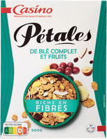 Pétales de blé complet aux fruits secs