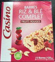 Barres riz & blé complet Fruits rouges