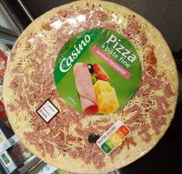 Pizza à pâte fine jambon-emmental