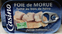Foie de morue fumé au bois de hêtre