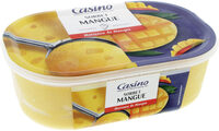 Sorbet mangue avec morceaux de mangue
