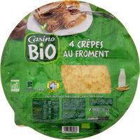 4 crêpes au froment sucrées issues de l'agriculture biologique