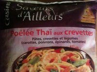 Poêlée thaï aux crevettes et aux légumes