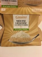 Mousse liégeoise à la crème de marron