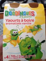 Yaourt à boire aromatisés vanille