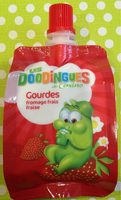 Gourdes de fromage frais fraise