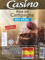 Pâté de campagne 25 % de sel
