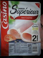 Jambon cuit supérieur avec couenne
