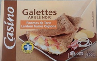 Galettes au Blé Noir, Pommes de Terre, Lardons Fumés, Oignons