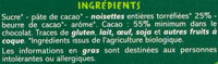 Chocolat noir noisettes entières