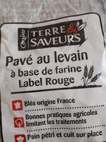 Pavé au levain à base de farine label rouge