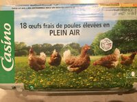 18 œufs frais de poules élevées en plein air