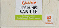 Les minis Vanille enrobage sorbets fruits rouges-fruits jaunes x8