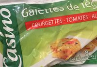 Galettes courgettes tomates aubergines surgelées