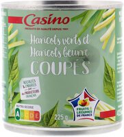 Duo de haricots verts et haricots beurre coupés