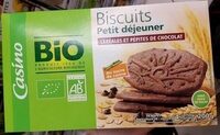 Biscuits petit déjeuner céréales et chocolat