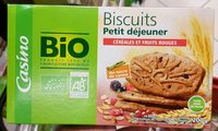 Biscuits Petit déjeuner céréales et fruits rouges