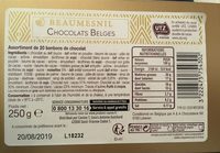 Assortiment de chocolats belges