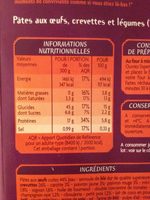 Nouilles aux crevettes et légumes