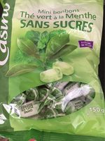 Mini bonbons goût thé vert à la menthe sans sucres