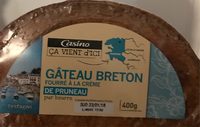 Gâteau breton fourré à la crème de pruneaux pur beurre