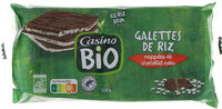 Galettes de riz nappées de chocolat noir