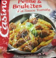 Penne & boulettes à la sauce tomate