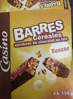 Barre céréalière enrobage total Banane x6