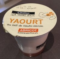 Yaourt au lait de Haute-Savoie - 2 pêche / 2 abricot