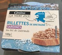 Rillettes de de Bretagne sardines au sel de Guérande
