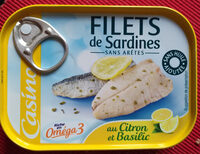 Filets de sardines au citron et basilic