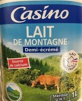 Lait de Montagne demi-écrémé stérilisé UHT