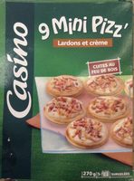 9 Mini Pizz' Lardons et crème