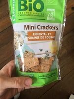 Mini crackers Emmental et graines de courge.