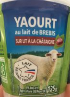 Yaourt au lait de brebis sur lit à la châtaigne BIO