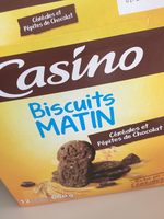 Biscuits matin céréales et pépites de chocolat